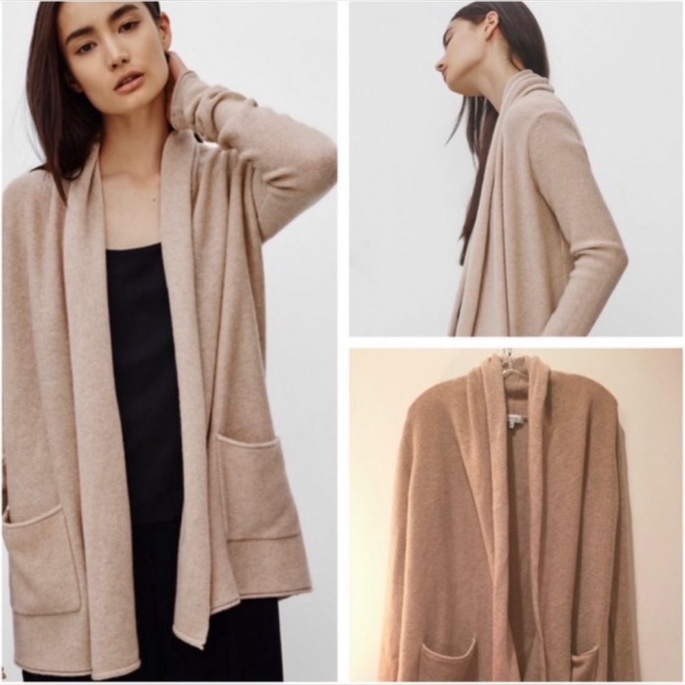 Babaton Beekman Wool Cashmere Open Front Cardigan Size L - Picture 4 of 9